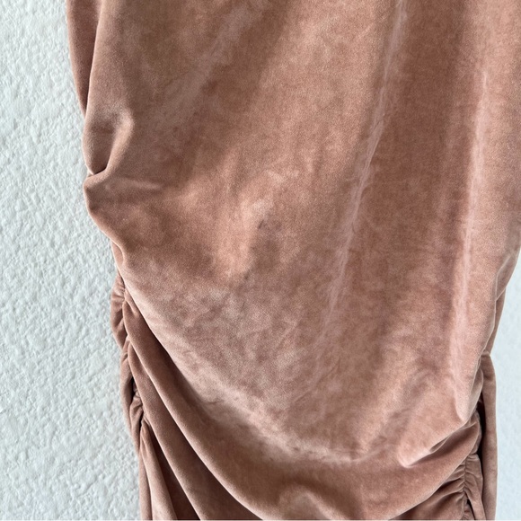 ALC Inez Faux Suede Midi Dress - Picture 3 of 8